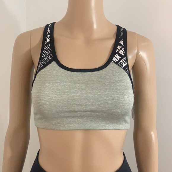LAST ONE!! New Victoria’s Secret Pink Ultimate Sports Bra Gray Size XS - Picture 1 of 12